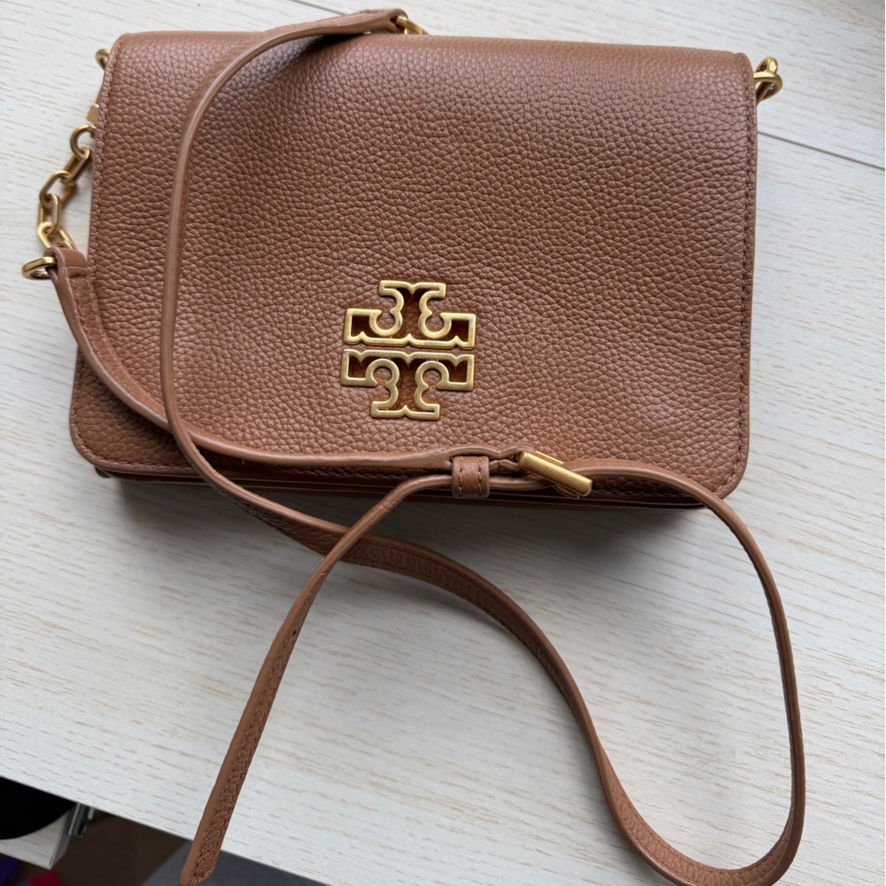 Tory Burch Tan Leather Crossbody Bag
